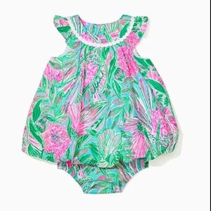 Lilly Pulitzer - Baby Paloma Bubble Dress - Blue Horizon Coming In Hot